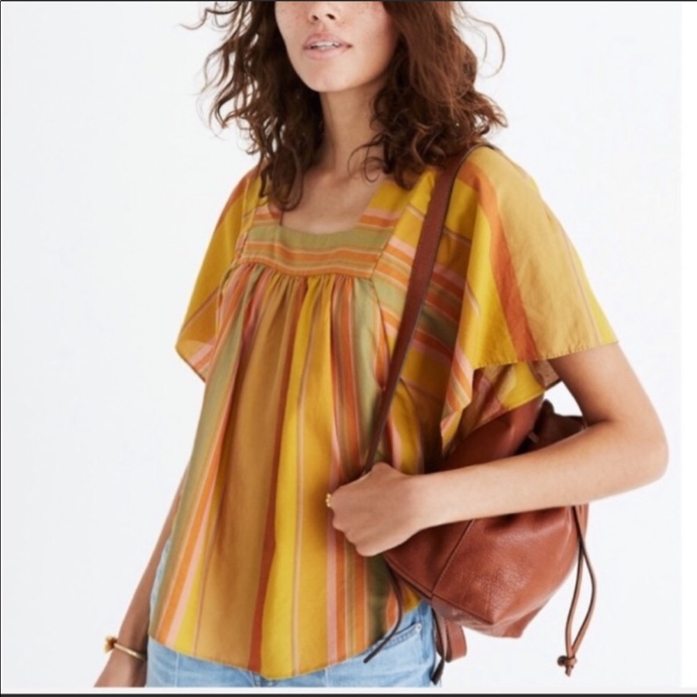 Madewell striped Butterfly top S
